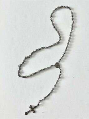 Stainless steel rosary made in France stamped